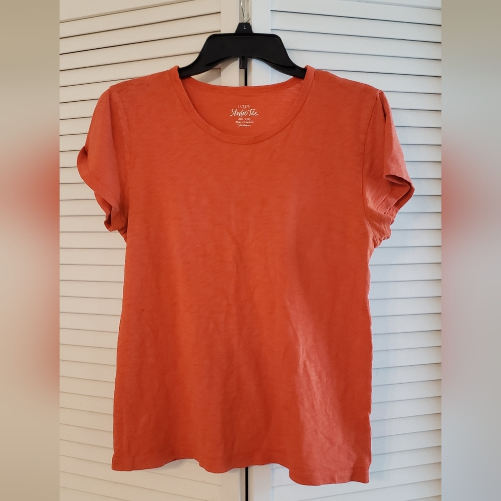 J. Crew Orange T-Shirt Medium